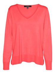 Vero Moda Sweter w kolorze koralowym rozmiar: L. Czerwone swetry klasyczne damskie Vero Moda, l, z wiskozy, bez kołnierzyka. Za 103.45 zł.