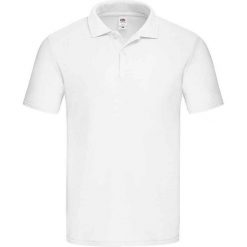 Oryginalna Koszulka Polo Dla Dorosłych Unisex. Białe koszulki sportowe damskie Fruit of the Loom, xl, bez wzorów, bez ramiączek. Za 59.99 zł.