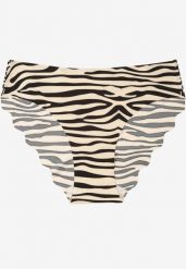 Beżowo-Czarne Bezszwowe Majtki Figi Silurisse. Brązowe figi Born2be, bez wzorów. Za 9.99 zł.