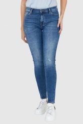 7 FOR ALL MANKIND Jeansy damskie z przetarciami HW SKINNY SLIM ILLUSION Outline, Rozmiar 27. Niebieskie jeansy damskie 7 for all mankind, bez wzorów, z jeansu. W wyprzedaży za 549.99 zł.