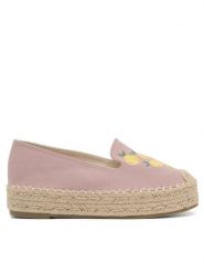 Jenny Fairy Espadryle WSS990-200 Różowy. Czerwone espadryle damskie Jenny Fairy, bez wzorów, z materiału, bez obcasa. Za 99.99 zł.