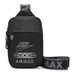 Saszetka na ramię torebka Nike. Czarne nerki i saszetki damskie Nike, bez wzorów. Za 132.65 zł.