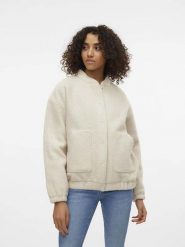 Vero Moda Kurtka "Amber" w kolorze beżowym rozmiar: M. Brązowe kurtki damskie Vero Moda, m, bez wzorów, bez kaptura. Za 184.46 zł.