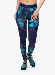 Legginsy wspinaczkowe La Sportiva Dimension Tights. Niebieskie legginsy damskie La Sportiva, xs, bez wzorów, z materiału. Za 317.89 zł.