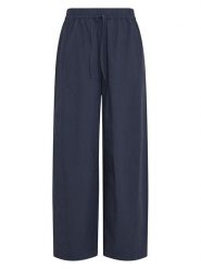 MOSS COPENHAGEN Spodnie w kolorze granatowym rozmiar: S/M. Niebieskie spodnie materiałowe damskie Moss Copenhagen, bez wzorów, z materiału. Za 164.95 zł.