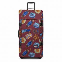 Torba na kółkach Eastpak Tranverz L. Czerwone torby podróżne Eastpak, bez wzorów. W wyprzedaży za 777.00 zł.