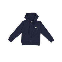 Bluza miękka z bawełna z kaptur na co dzień. Niebieskie bluzy damskie LEONE 1947 APPAREL, bez wzorów, z bawełny, bez kaptura. W wyprzedaży za 89.72 zł.