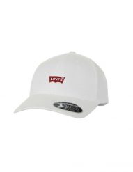 Czapka sportowa Levi's Housemark Flexfit Biały. Białe czapki damskie Levi's, bez wzorów, z bawełny. Za 113.85 zł.