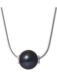 Pearline Srebrny naszyjnik z perłą - dł. 42 cm rozmiar: onesize. Czarne naszyjniki damskie Pearline, z perłą, srebrne. Za 217.99 zł.