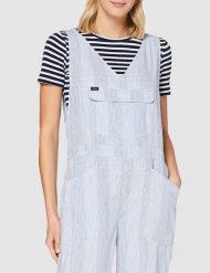 DAMSKI KOMBINEZON LEE PIPES JUMPSUIT SUMMER BLUE L39OIZNJ 112108429. Niebieskie kombinezony damskie Lee, l, bez wzorów, bez kołnierzyka, bez ramiączek. Za 199.99 zł.