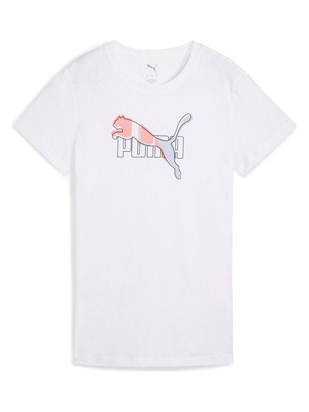 Puma Koszulka w kolorze białym rozmiar: XL. Białe koszulki damskie Puma, xl, bez wzorów, bez kołnierzyka, bez ramiączek. Za 61.17 zł.