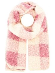Zwillingsherz Szal "Karo & Teddy" w kolorze kremowo-jasnoróżowym - 180 x 60 cm rozmiar: onesize. Brązowe szaliki damskie Zwillingsherz, bez wzorów, z materiału. Za 82.99 zł.