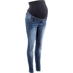 Dżinsy ciążowe SKINNY bonprix niebieski "stone". Niebieskie jeansy damskie bonprix. Za 109.99 zł.
