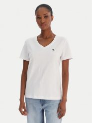 Calvin Klein Jeans T-Shirt Ss Monogram Vnk LV047B205G Biały Regular Fit. Białe t-shirty damskie Calvin Klein Jeans, s, bez wzorów, z bawełny, bez kołnierzyka. Za 149.99 zł.