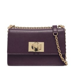 Torebka Furla. Fioletowe torebki wieczorowe damskie Furla, bez wzorów, bez dodatków. Za 1,559.00 zł.