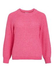 Vila Sweter "Visota" w kolorze różowym rozmiar: L. Różowe swetry klasyczne damskie Vila, l, z wełny, bez kołnierzyka. Za 113.36 zł.