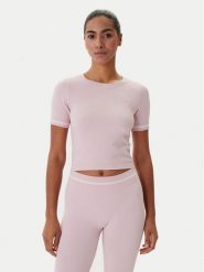 Guess T-Shirt V6RP02 Z4692 Różowy Slim Fit. Czerwone t-shirty damskie Guess, l, z aplikacjami, z syntetyku, bez kołnierzyka. Za 219.99 zł.