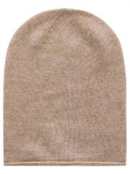 Zwillingsherz Kaszmirowa czapka beanie w kolorze beżowym rozmiar: onesize. Brązowe czapki damskie Zwillingsherz, bez wzorów, z kaszmiru. Za 159.95 zł.