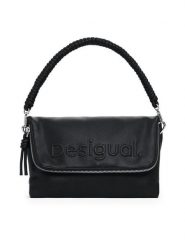 Desigual Torebka 25SAXPBK Czarny. Czarne torebki klasyczne damskie Desigual, ze skóry, bez dodatków. Za 309.99 zł.