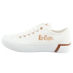 Buty Trampki Lee Cooper LCW-25-31-3428L Białe. Białe trampki damskie bez wzorów, z gumy, bez zapięcia. Za 242.91 zł.