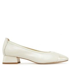 Baleriny Caprice. Białe balerinki damskie Caprice, bez wzorów. Za 189.99 zł.