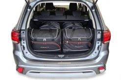 Torby Do Bagażnika Mitsubishi Outlander Phev 2014-2022 4Szt Kjust. Czarne torby podróżne KJUST, bez wzorów, z kauczuku. Za 1,236.00 zł.