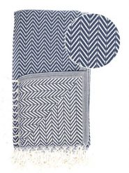 Samimi Chusta hammam "Damla" w kolorze granatowym - 180 x 100 cm rozmiar: onesize. Niebieskie chusty damskie Samimi, bez wzorów, z bawełny. Za 52.99 zł.