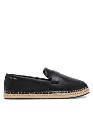Calvin Klein Espadryle Espadrille W/Ck Hw - Lth HW0HW02390 Czarny. Czarne espadryle damskie Calvin Klein, bez wzorów, ze skóry, bez obcasa. Za 269.99 zł.