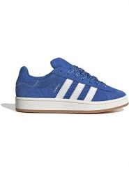 Adidas Skórzane sneakersy "Campus 00s" w kolorze niebiesko-białym rozmiar: 38,5. Białe obuwie sportowe damskie Adidas, z materiału, bez zapięcia. Za 297.97 zł.