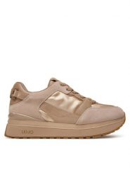 Liu Jo Sneakersy Maxi Wonder 91 BF5005 PX522 Beżowy. Brązowe obuwie sportowe damskie Liu Jo, ze skóry, bez zapięcia. Za 529.99 zł.