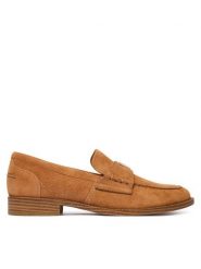 Guess Lordsy FLTBSO SUE14 Brązowy. Brązowe półbuty damskie Guess, z aplikacjami, ze skóry, bez obcasa, bez zapięcia. Za 584.99 zł.