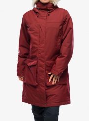 Kurtka zimowa damska Fjallraven Nuuk Lite Parka. Czerwone kurtki damskie Fjällräven, na jesień, l, bez wzorów, z futra, bez kaptura. Za 1,714.89 zł.