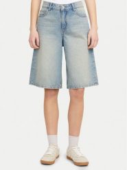 JJXX Szorty jeansowe Laura 12267288 Niebieski Relaxed Fit. Niebieskie szorty damskie JJXX, bez wzorów, z bawełny. W wyprzedaży za 129.99 zł.
