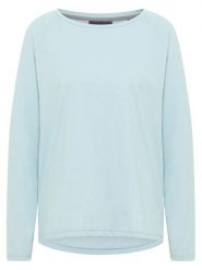 ELBSAND Koszulka "Tira" w kolorze błękitnym rozmiar: S. Niebieskie koszulki damskie ELBSAND, s, bez wzorów, z bawełny, bez kołnierzyka, bez ramiączek. Za 82.99 zł.