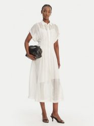 BOSS Sukienka koszulowa Davinata 50559733 Biały Regular Fit. Białe sukienki damskie Boss, bez wzorów, z wiskozy, bez ramiączek. Za 1,849.00 zł.