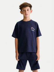 Mayoral Komplet t-shirt i spodenki 6689 Granatowy Regular Fit. Niebieskie t-shirty i koszulki chłopięce Mayoral, bez wzorów, z bawełny, bez kołnierzyka, bez ramiączek. Za 139.99 zł.