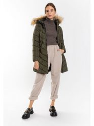 Northwood Płaszcz zimowy "Elsa" w kolorze khaki rozmiar: M. Brązowe płaszcze damskie Northwood, na zimę, m, bez wzorów, z puchu, bez kaptura. Za 260.99 zł.