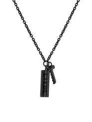 Liebeskind Naszyjnik z zawieszką - dł. 45 cm rozmiar: onesize. Czarne naszyjniki damskie Liebeskind, ze stali. Za 180.06 zł.