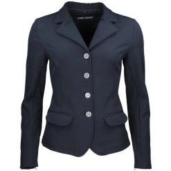 Damska kurtka softshellowa na zawody Harry's Horse St.Tropez TT. Niebieskie kurtki damskie HARRYS HORSE, s, bez wzorów, z poliesteru, bez kaptura. Za 286.60 zł.
