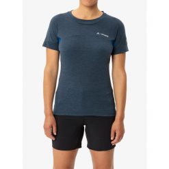 Koszulka damska Vaude Scopi T-Shirt IV. Fioletowe koszulki sportowe damskie Vaude, bez wzorów, bez ramiączek. Za 188.99 zł.