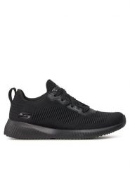 Skechers Sneakersy BOBS SQUAD Tough Talk 32504/BBK Czarny. Czarne obuwie sportowe damskie Skechers, z materiału, bez zapięcia. Za 189.99 zł.