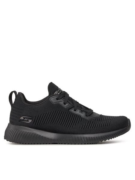 Skechers Sneakersy BOBS SQUAD Tough Talk 32504/BBK Czarny. Czarne obuwie sportowe damskie Skechers, z materiału, bez zapięcia. Za 189.99 zł.
