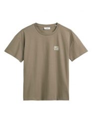 Marc O´Polo Koszulka w kolorze khaki rozmiar: L. Brązowe bluzki damskie l, bez wzorów, z bawełny, bez kołnierzyka, bez ramiączek. Za 92.21 zł.