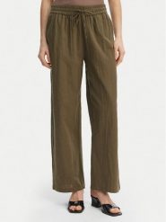 ONLY Spodnie materiałowe Tizana 15319090 Zielony Regular Fit. Zielone spodnie materiałowe damskie Only, bez wzorów, z bawełny. Za 149.99 zł.