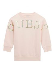 Guess Bluza K5BK10 KAD74 Różowy Regular Fit. Czerwone bluzy dziewczęce Guess, z aplikacjami, z bawełny, bez ramiączek, bez kaptura. Za 99.99 zł.