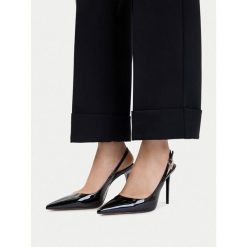 Szpilki Nine West. Czarne szpilki damskie Nine West, bez wzorów, bez obcasa, na szpilce, bez zapięcia. Za 229.99 zł.