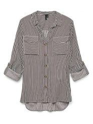 Vero Moda Koszula w kolorze bordowo-białym rozmiar: XL. Białe koszule damskie Vero Moda, xl, bez wzorów, z wiskozy, bez kołnierzyka, bez ramiączek. Za 83.62 zł.