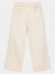Guess Jeansy J4RB08 WFUL0 Beżowy Relaxed Fit. Brązowe jeansy dziewczęce Guess, z aplikacjami, z bawełny. Za 129.99 zł.