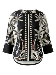 Miss Lagotte Bluzka w kolorze czarno-białym rozmiar: 42. Czarne bluzki damskie Miss Lagotte, bez wzorów, bez kołnierzyka, bez ramiączek. Za 162.11 zł.