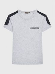 Napapijri T-Shirt NP0A4H2Y M Szary Regular Fit. Szare t-shirty i koszulki chłopięce Napapijri, bez wzorów, z bawełny, bez kołnierzyka, bez ramiączek. Za 179.99 zł.